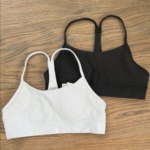 Athleta Racerback Bralette Duo - Black & White